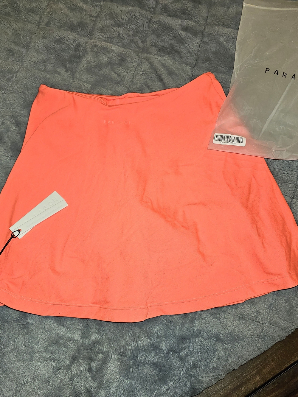 NWT Paragon Women's Neon Coral A-Line Skirt